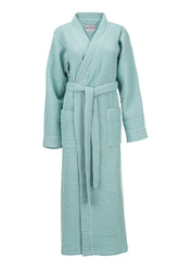 Heckettlane Badjas Wafel Sky Blue - 70% gerecycled katoen, 30% andere vezels